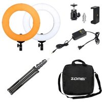 Makeup 3200-5600K Photography LED Lamp 18 Inch Selfie Portable Flash Camera Ringlight lamp