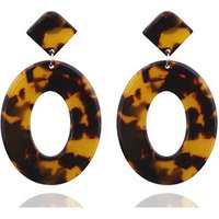 Free shipping Fashion Multi-Color Earring Acrylic Resin Jewelry Geometry Acetic Acid Big Tortoiseshell Drop Earrings for Women