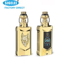 Factory outlet In stock!! SIGELEI SNOWWOLF mfeng kit 200w electronic cigarette e cigarette vape mod box mod vape mods