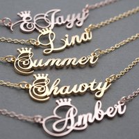 Gold Plated Stainless Steel Custom Nameplate Chocker Necklace Personalized Jewelry