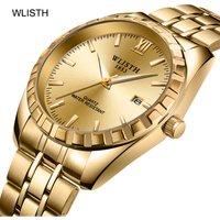 WLISTH brand explosion luxury diamond quartz watch couple on the table business stainless steel belt watch cross mirror supply