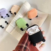 2019 luggage wireless earphone silicone for ipod,for air pod silicone protective case portable