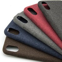 Light-weight soft warm fabric phone case for iPhone 6 7 8 plus slim case, for iPhone x xs cloth fabric phone case