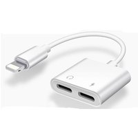 2 in 1 Audio & Charger Socket Adapter Cable Mobile phone Headphone Charger adapter cable for iphone