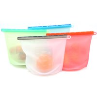 Reusable Silicone Storage Bags Food Grade Safe Longer Lasting Meal Savers Freezer Seal Bag
