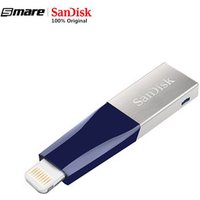 100% Original SanDisk USB Flash Drive iXPand OTG Connector Pen Drive USB 3.0 Pendrive 32GB 64GB 128GB MFi for iPhone ipod ipad