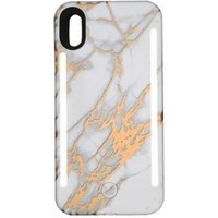 Creativity double light bling marble selfie phone case for iphone xr max shell OEM custom