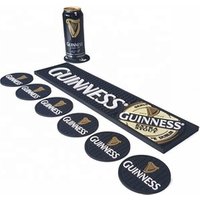 Promotional Ads Gift Design Custom Made Printing Soft PVC Silicone Rubber Spill Table Counter Runner Bar Beermat Beer Board Mat