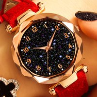 2019 Best Sell Star Sky Dial Clock Fashion Women Luxury Rose Gold Women's Bracelet Quartz Wrist Watches