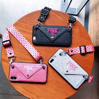 Lanyard Credit Card Holder Phone Case for iPhone XS MAX XR X 8 7 6 Plus
