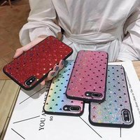 Custom Smarll MOQ Bling Bling Rainbow Glitter Sequins For Techno For Condor For Infinex Back Cover Case