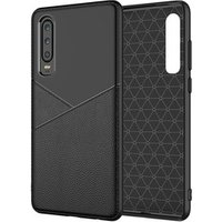 Slim Business Style Leather Pattern Soft TPU Cover Case for Huawei P30