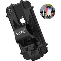 TOPK Adjustable Non-slip Soft Silicone Universal Motorcycle Bicycle Phone Holder