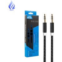 Wholesale High Quality Gold Plated Connector Metal Head Aux Cable 3.5mm Audio Cable