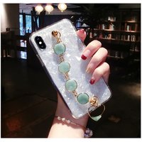 Creative girl love Conch gem chain bracelet mobile phone case for iphone xs max xr 78plus for huawei p20