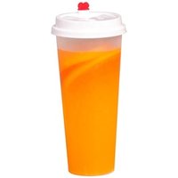 PP Plastic Cups Lids Juice Multiple Sizes