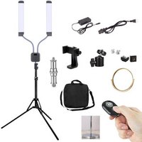 40W 3000-6000K color changing led ring fill light with two flexible arm for Makeup/photography/Photos/Studio/Video/Phone/Camera