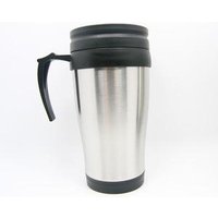 450ml car cup tumbler inner plastic exterior stainless steel car thermos with handle
