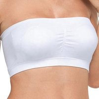 Seamless Bandeau Bra Top Removable Pads