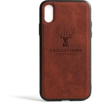 Customizable Deer Printing Slim Cloth Back Cover Phone Case for iPhone X XR XS Max 6s 7 8 Plus