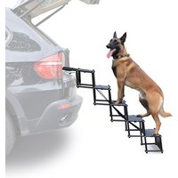 Dog Car Step Stairs Foldable,Dog Ramp for Car,Lightweight Portable Large Dog Ladder