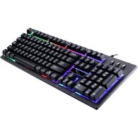 Drop Shipping Keyboard ZGB G20 1600 DPI Professional Wired RGB Backlight Mechanical Feel Suspension Keyboard + Optical Mouse Kit