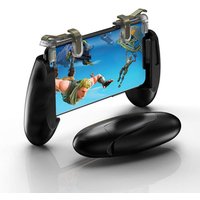 Mobile Game Controller for pubg, White Durable Cellphone Triggers, Fits 5.3in-7in wide phones, Compatible With iPhone & Android