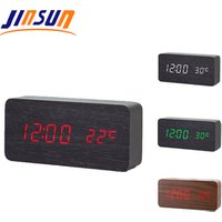 JINSUN Creative Minor Noises Digital Desk Clock LED Digital Smart Clock Alarm Clock With USB Charger