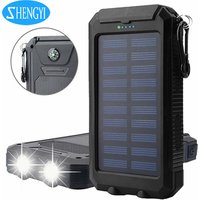 40% Off Double Usb 10000Mah 20000Mah 30000Mah Power Bank Waterproof Powerbank Charger Solar Power