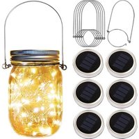 Decorative Glass Solar Light Jar Handle