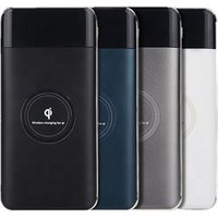 2019 new qi wireless charger power bank 10000mah Portable power banks dual USB fast charge with Type-c input External Battery