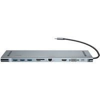 Baseus Top Sale Aluminum PD/HD/VGA/RJ45/SD/USB*3 Usb 3.0 Hub for Macbook