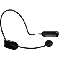 Portable Mini microphone 2.4G wireless headset collar condenser microphone for teachers fitness teaching yoga coach instructor