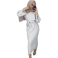 Modern Strap Pattern Maxi Dress