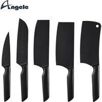 Titanium Stainless Steel 5 Piece Kitchen Knife Set