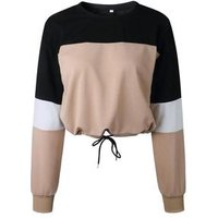 ecowalson poleron mujer autumn fall women casual cropped tumblr Top Sexy hoodie pullover top female sweatshirt polerones shirt