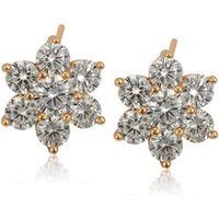 98397 Xuping fashion ladies luxury style gemstone stud earrings jewelry
