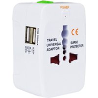 Promotion gift dual usb 5V 1.1A International travel charger Multi plug adapter universal travel ac adapter for US