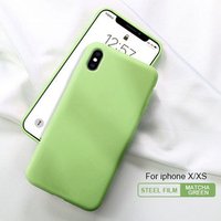 Wholesale price Custom logo Fashion luxury microfiber liquid silicone phone casing cell phone case for iphone X/XS