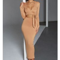 FS0978B lady elegant hip-wrapped sexy women 2 piece outfit