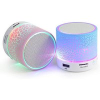 Round Wireless Mini 3W Portable Good Sound LED Light Bluetooth Speaker with USB