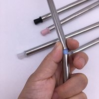 Reusable Folding Metal Stainless Steel Drinking Straw