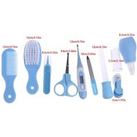 10pcs/Set Newborn Baby Kids Nail Hair Health Care Thermometer Grooming Brush Kit Care set