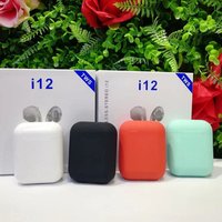 i12 TWS Touch Control True Earbuds 3D Headset Stereo Headphone supp bass Wireless 5.0 Bluetooth Earphone for iphone Android