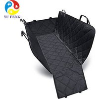 Waterproof Non-Slip Pet Dog Car Bench Seat Cover with Seat Belt Access