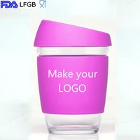 Eco Friendly Reusable Glass Coffee Tea Cup Lid