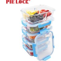 Borosilicate Glass Food Container Set Compartments