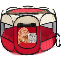 Portable Folding Pet Tent Dog House Cage Dog Cat Tent Playpen Puppy Kennel Easy Operation Octagonal Fence Outdoor Supplies