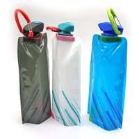 Portable Traveling Outdoor Sports Foldable Drink Bottles Collapsible Water Bottle Bag