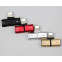 Factory MIni Dual Light ning Music Charging Call 2 in 1 Headphone Audio Adapter splitter for Apple iPhone X/7/8